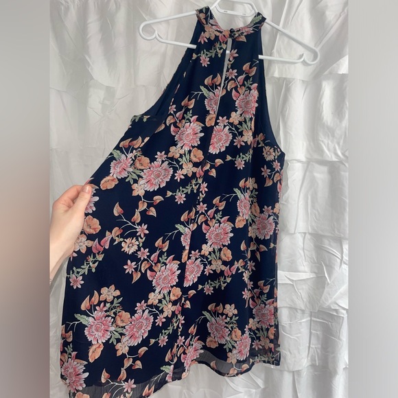 Forever 21 Size Medium Floral Halter Neck Dress - Picture 2 of 4